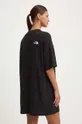 Obleka The North Face W S/S Essential Oversize Tee Dress 60 % Bombaž, 40 % Poliester