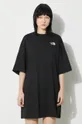 The North Face rochie W S/S Essential Oversize Tee Dress 60% Bumbac, 40% Poliester