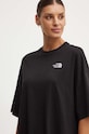 The North Face rochie W S/S Essential Oversize Tee Dress negru NF0A87NFJK31