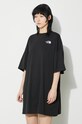 Φόρεμα The North Face W S/S Essential Oversize Tee Dress μαύρο NF0A87NFJK31