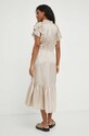 Oblečenie Šaty s prímesou ľanu MUNTHE 1303.24230 béžová