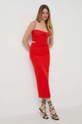 Bardot vestito rosso