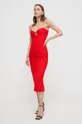 Bardot vestito rosso