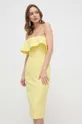 giallo Bardot vestito Donna