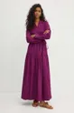MAX&Co. sukienka bawełniana fioletowy