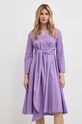 MAX&Co. rochie din bumbac violet 2416221154200