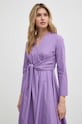 MAX&Co. sukienka bawełniana 2416221154200 fioletowy