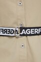 Бавовняна сукня Karl Lagerfeld Jeans 241J1311 бежевий