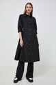 Karl Lagerfeld rochie din bumbac 241W1300 negru SS24