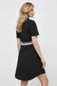 Βαμβακερό φόρεμα Karl Lagerfeld μαύρο