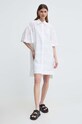Karl Lagerfeld sukienka bawełniana 241W1306 biały SS24