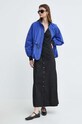 Бавовняна сукня Karl Lagerfeld 241W1310 чорний SS24