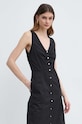 Karl Lagerfeld rochie din bumbac 241W1310 negru
