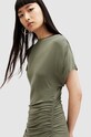 AllSaints rochie NATALIE WD511Z verde SS24