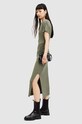 AllSaints rochie NATALIE WD511Z verde