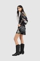 Φόρεμα AllSaints AUDEN SANIBEL WD567Z μαύρο