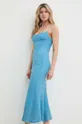 Платье Bardot ADONI голубой