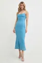 голубой Платье Bardot ADONI