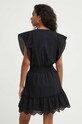 Odzież The Kooples sukienka bawełniana FROB28099K czarny