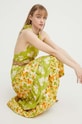 Never Fully Dressed rochie din bumbac NFDDR1162.Green verde