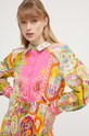 Never Fully Dressed vestito con aggiunta di lino multicolore NFDDR1257.Multi