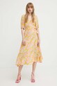 Never Fully Dressed sukienka NFDDR1264.Yellow multicolor SS24