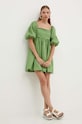 Abercrombie & Fitch rochie din in KI159.4589.341 verde SS24