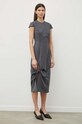 Remain rochie din amestec de lana 501546514 gri SS24