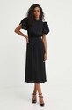 Šaty Rotate 112537100 černá SS24