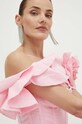 Ľanové šaty Bardot SIGMA 58498DB.BABY.PINK ružová
