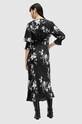 AllSaints rochie ANI IONA DRESS negru W003DA