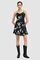 AllSaints rochie ERICA IONA DRESS mini negru W004DA