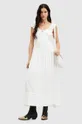 biały AllSaints sukienka ELIZA MAXI DRESS