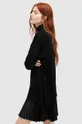 AllSaints ruha és pulóver FLORA DRESS fekete