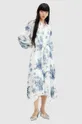 πολύχρωμο Φόρεμα από συνδιασμό μεταξιού AllSaints SKYE DEKORAH DRESS Γυναικεία