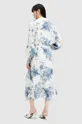 AllSaints sukienka z domieszką jedwabiu SKYE DEKORAH DRESS Materiał zasadniczy: 86 % Len, 14 % Jedwab, Podszewka: 100 % Poliester
