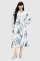 πολύχρωμο Φόρεμα από συνδιασμό μεταξιού AllSaints SKYE DEKORAH DRESS