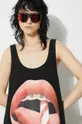 Βαμβακερό φόρεμα Fiorucci Mouth Print Tank Dress Γυναικεία