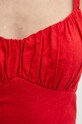 Ľanové šaty Hollister Co. KI359.4195.510 červená