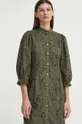 zelená Bavlnené šaty Bruuns Bazaar ArgyreiaBBMoniika dress