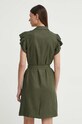 Îmbrăcăminte Bruuns Bazaar rochie din amestec de in OxalisBBGaia dress BBW3939 verde