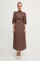 Φόρεμα Bruuns Bazaar AcaciaBBAdria dress BBW3942 καφέ SS24