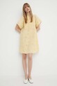 Bavlnené šaty Bruuns Bazaar WoodbineBBJulia dress BBW3948 žltá SS24
