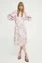 Φόρεμα Bruuns Bazaar PellitoryBBLenea dress ροζ