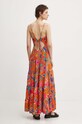 Superdry rochie din bumbac W8011675A.2KA portocaliu SS24