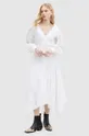 biały AllSaints sukienka bawełniana AVIANA BRODERIE DRES Damski