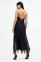AllSaints rochie din matase JASMINE DRESS W063DA negru