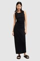 Bavlnené šaty AllSaints KATARINA DRESS bavlna čierna W009DA
