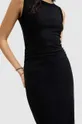 Bombažna obleka AllSaints KATARINA DRESS črna