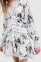 AllSaints sukienka ZORA IONA DRESS biały